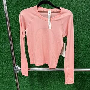 NWT Lululemon Athletica swiftly Pink Long Sleeve Tee